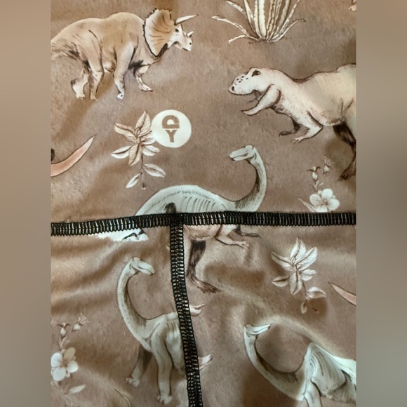 NWT. Yoga Democracy. Stokasaurus Printed Yoga Leggings Extra Long (32"). XS - Picture 8 of 15